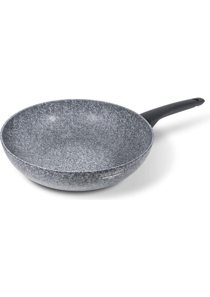 Sinfonia Wok 28 cm Endüksiyon Için De Uygundur, Mineral Parçacıklarla Güçlendirilmiştir, Italya'da Üretilmiştir