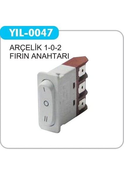 YIL-0047 1-0-2 Mini Fırın Anahtarı