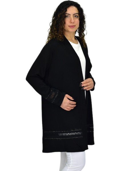 Kadın Siyah Likralı Viskon Hırka BGL-ST04678 modelleri