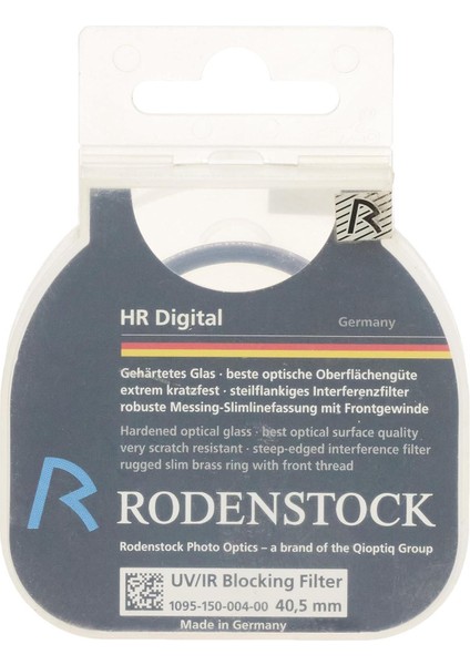 Hr Digital 40.5mm Uv/ır Blocking Filtre