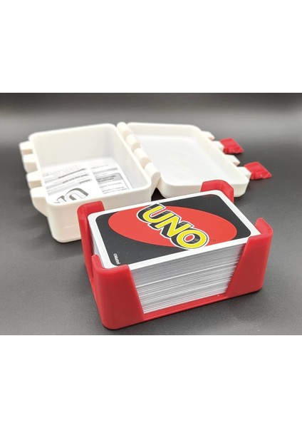 Uno Kart Oyunu Saklama Kutusu - Renkli Dayanıklı Taşıma Kutusu - Organizer Kutu