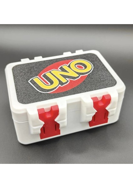 Uno Kart Oyunu Saklama Kutusu - Renkli Dayanıklı Taşıma Kutusu - Organizer Kutu