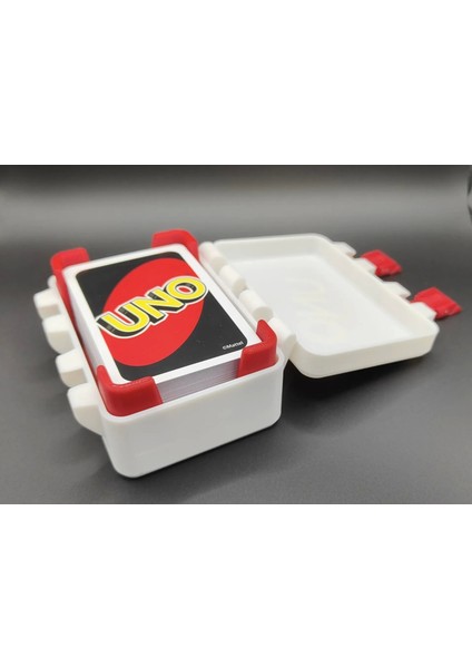 Uno Kart Oyunu Saklama Kutusu - Renkli Dayanıklı Taşıma Kutusu - Organizer Kutu