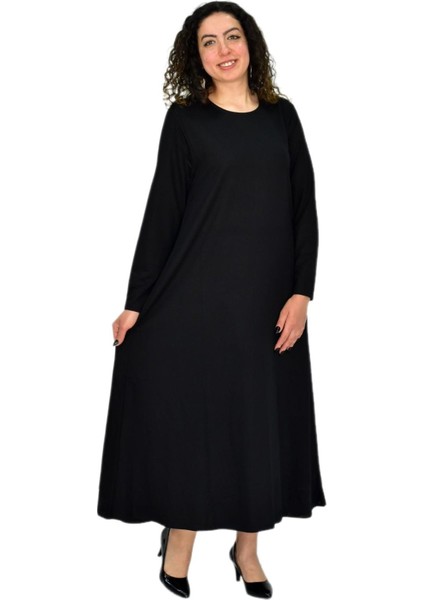 Kadın Siyah Uzun Kol Likralı Viskon Elbise BGL-ST04677 indirimleri