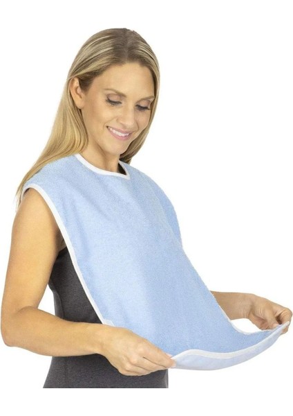 Yıkanabilir Hasta Yemek/mama Önlüğü Yetişkin Cırtlı-Cepli 5 Adet fiyatları