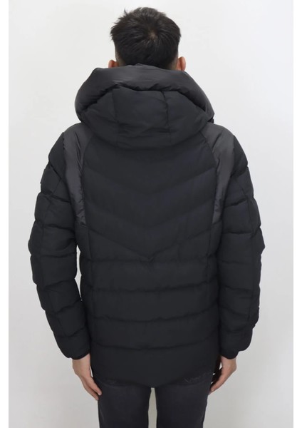 Fistan Store Erkek Kapüşonlu Spor Kesim Rahat Kalıp Kolları Lastikli Kışlık Mont indirimleri