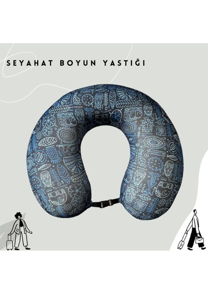 Visco Hafızalı Ortopedik Seyahat Boyun Yastığı