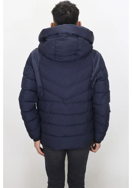 Fistan Store Erkek Kapüşonlu Spor Kesim Rahat Kalıp Kolları Lastikli Kışlık Mont indirimleri