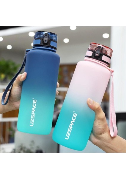 Motivasyon Matarası 1500 ml Mega Büyük Boy Çift Renk 8 Farklı Renk modelleri