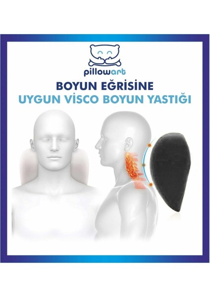 Pi?llowart Ortopedik Araç Boyun Yastığı, Visko Seyahat Yastığı, Oto Boyun Destek Yastıgı fiyatları
