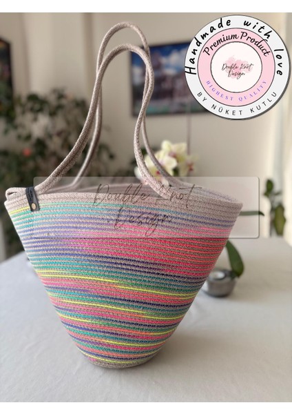 2li Takım Plaj Çantası , El Çantası Clutch, Totebag, Kadın Çanta, Yazlık, Hediyelik, hasır tress ip modelleri