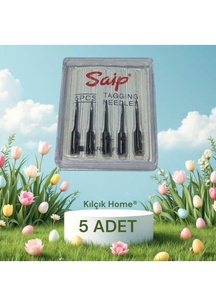 Saip Fine ince Kılçık Tabancası iğnesi Ucu Çelik Demir Dipli