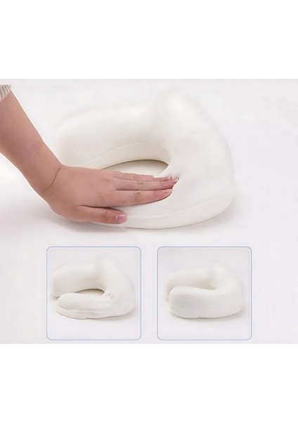 Ortho Flexi-Visko Seyahat Boyun Yastığı (Beyaz)+Zipli Taşıma Çantası Hediye