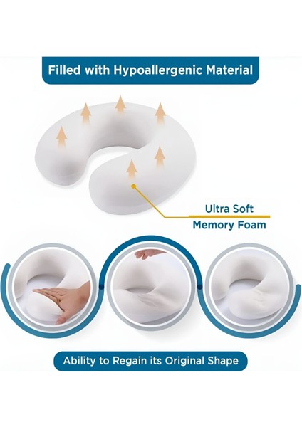 Ortho Flexi-Visko Seyahat Boyun Yastığı (Beyaz)+Zipli Taşıma Çantası Hediye modelleri