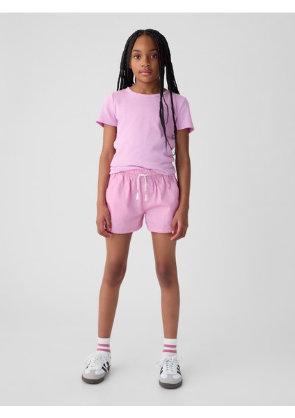 Kız Çocuk Pembe Pull-On Washwell™ Şort