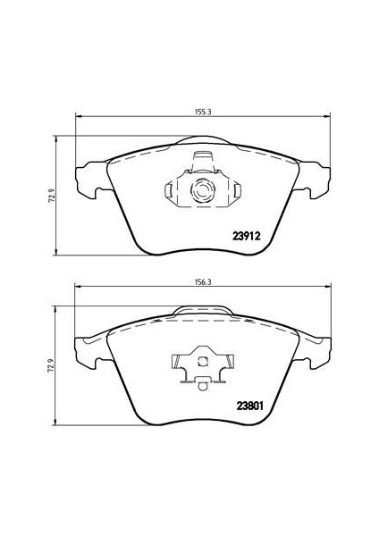 Ön Balata Ford Focus 2.5 05 Volvo S40 V50 C30 C70 04 Vectra C 05 Saab 9.3 02 Mazda 3
