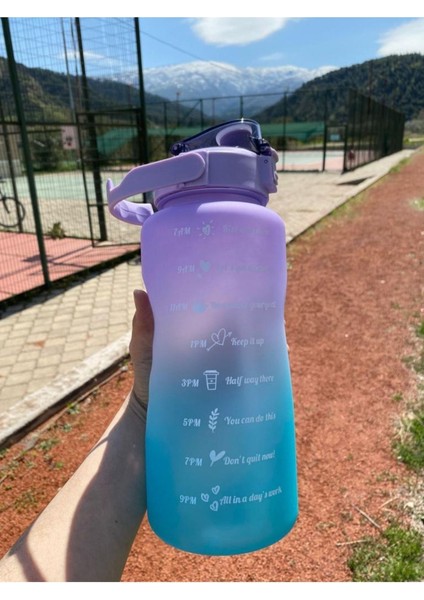 Motivasyon Matara 2000 ml Sticker Hediyeli Suluk, Su Şişesi - Bpa Içermez | Motivasyonel Matara modelleri
