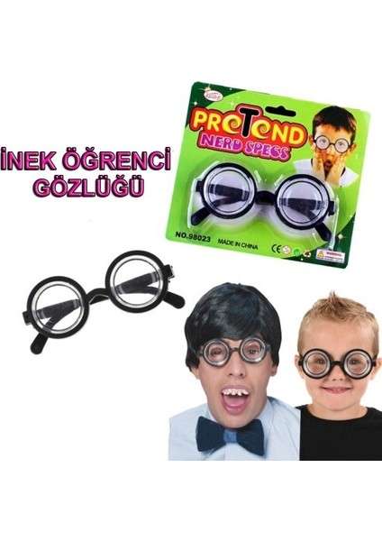 Inek Öğrenci Şaka Gözlüğü