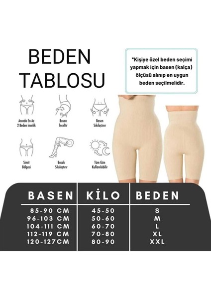 Kadın 1 Beden Ten Rengi Push Up Seamless Şort Korse fiyatları