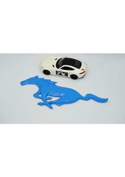 Mustang Shelby Gt Koşan At Bagaj Mavi Logo Arma modelleri