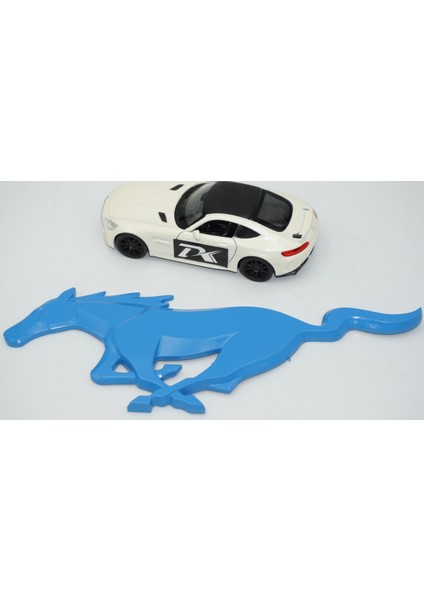 Mustang Shelby Gt Koşan At Bagaj Mavi Logo Arma fırsatları