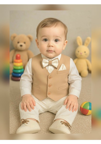 &Kids Erkek Bebek Kravat-Papyonlu Mevlüt Takımı