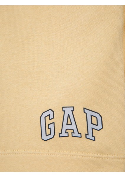 Erkek Çocuk Sarı Gap Logo Havlu Kumaş Şort