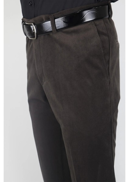 Fistan Store Erkek Klasik Kesim Yandan Cepli Boru Paça Kışlık Kadife Pantolon modelleri