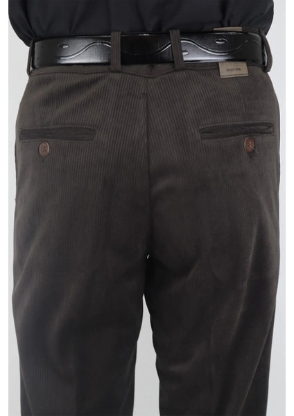 Fistan Store Erkek Klasik Kesim Yandan Cepli Boru Paça Kışlık Kadife Pantolon indirimleri