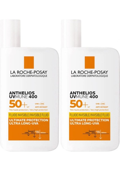 La Roche-Posay Anthelios Uvmune 400 50+ Faktör Güneş Koruyucu Yüz Kremi 50ML (2 Adet)