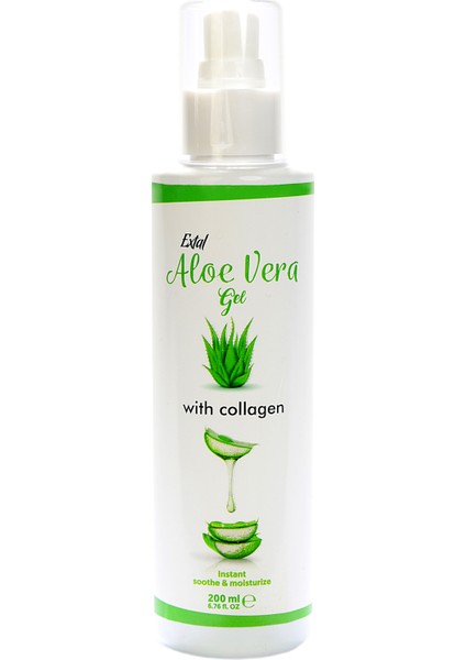 Aloe Vera Içerikli Serinletici Nemlendirici Kolajen Destekli Jel 200 ml