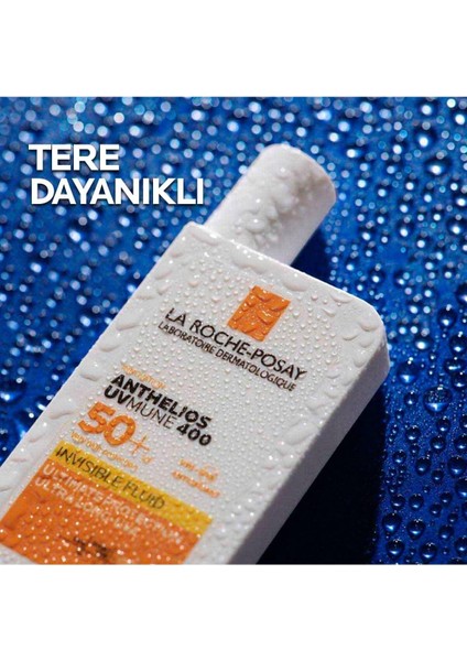 Anthelios Uvmune 400 Fluid Invisible SPF50+ Suya Dayanıklı Güneş Kremi 50 Ml1.6fl.oz/