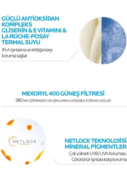 Anthelios Uvmune 400 Fluid Invisible SPF50+ Suya Dayanıklı Güneş Kremi 50 Ml1.6fl.oz/