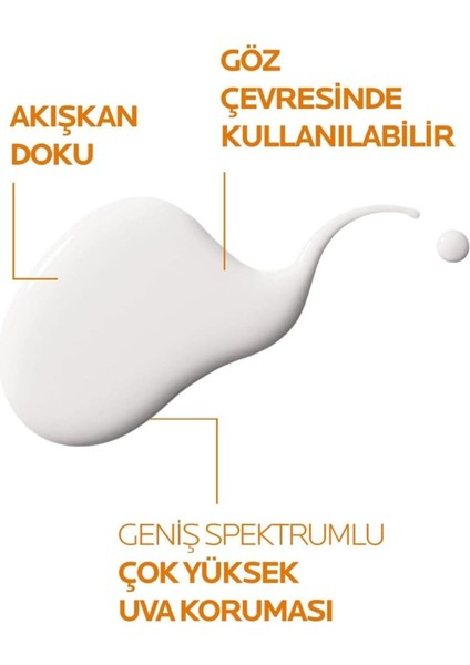 Anthelios Uvmune 400 Fluid Invisible SPF50+ Suya Dayanıklı Güneş Kremi 50 Ml1.6fl.oz/
