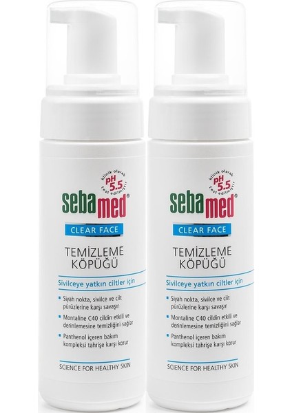 Sebamed Clear Face Yüz Temizleme Köpüğü 150ML (2 Li Set)