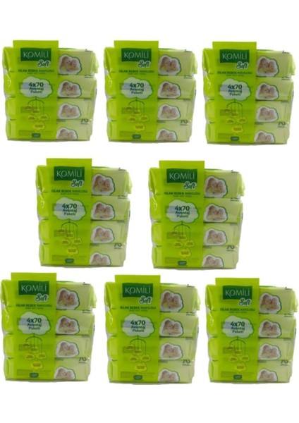 Soft Islak Bebek Havlusu Mendil 16 Paket 1120 Yaprak Kapaklı fırsatları