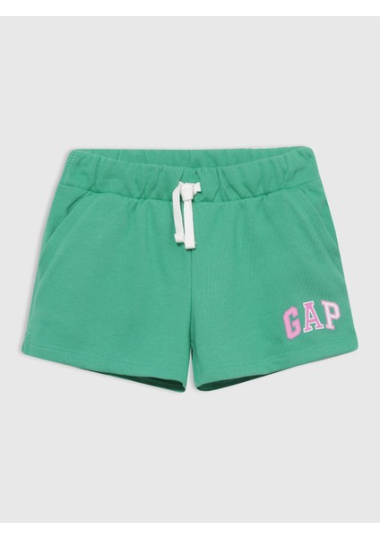 Kız Çocuk Yeşil Gap Logo Pull-On Şort