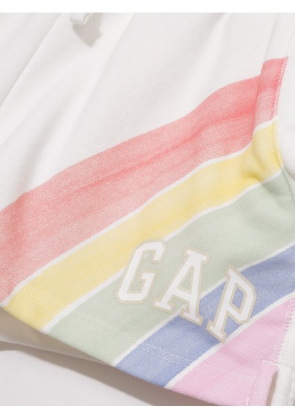 Kız Çocuk Beyaz Gap Logo Pull-On Şort modelleri