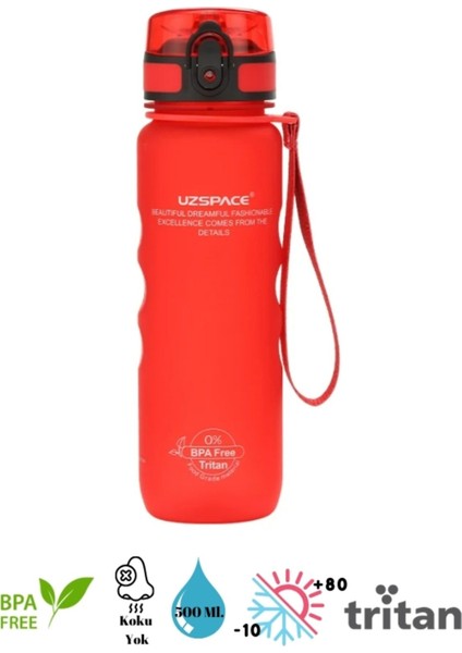 Griping (Tutuş Destekli) Soft Touch Tritan Su Matarası – 500 ml