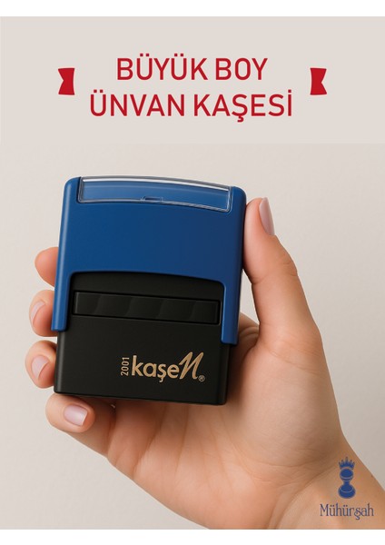 2001 Büyük Boy Ünvan Kaşesi - Mavi