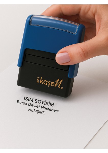 2001 Büyük Boy Ünvan Kaşesi - Mavi