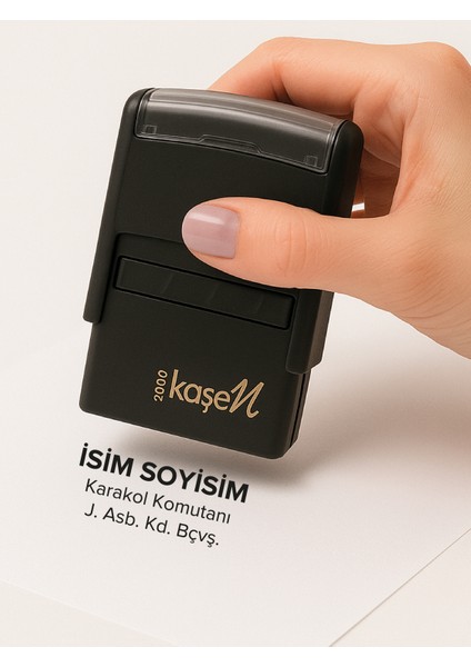 2000 Ünvan Kaşesi ( Siyah - Mavi - Kırmızı )