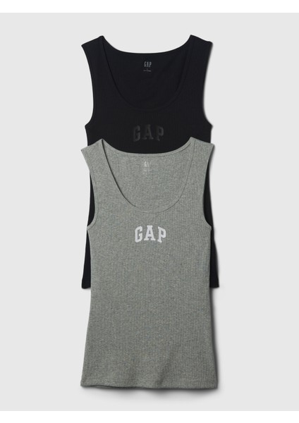 Kadın Siyah Gap Logo 2'li Atlet