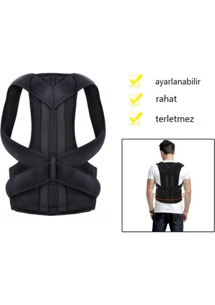 Highconcept Balenli Dik Duruş Korsesi Bel Sırt Korsesi Kambur Korsesi
