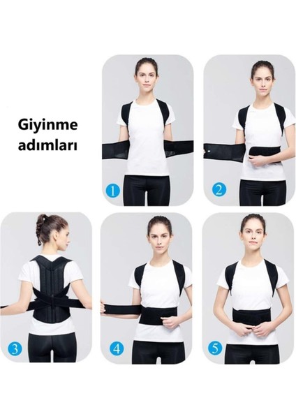Highconcept Balenli Dik Duruş Korsesi Bel Sırt Korsesi Kambur Korsesi