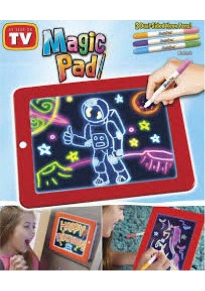 Magic Pad Çocuk Eğitici Sihirli Işıklı Kalemli Öğretici Pili Pad (7272) modelleri