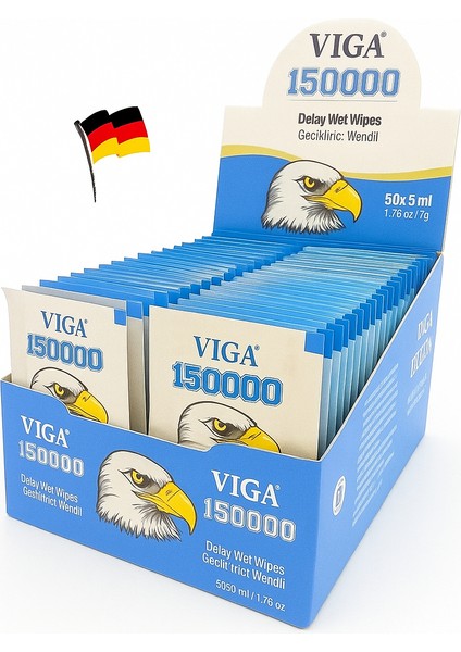 Erkeklere Özel VGA 150000 Serisi - Yoğun Formüllü Mendil (50'li Paket) + Gizli Gönderim