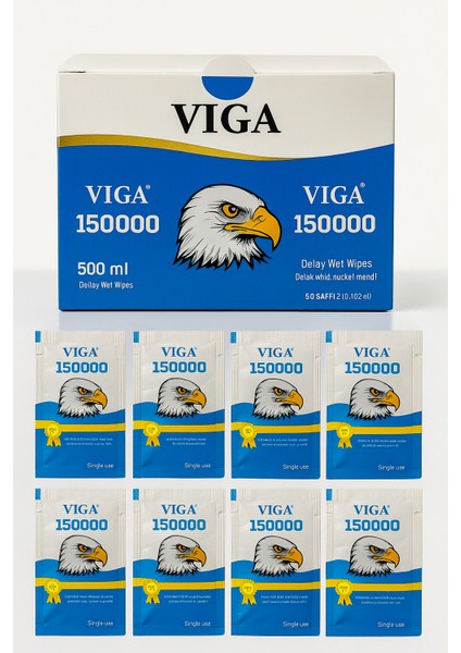 Erkeklere Özel VGA 150000 Serisi - Yoğun Formüllü Mendil (50'li Paket) + Gizli Gönderim modelleri