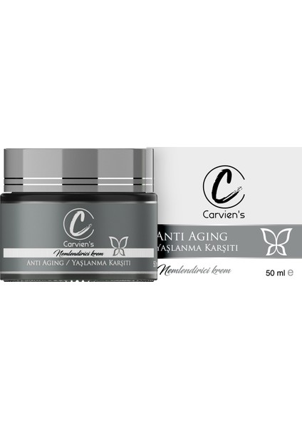 Carvien’s Anti Aging Yüz Bakım Kremi | Yoğun Nemlendirici | Cilt Bakım Kremi | 50 ml indirimleri