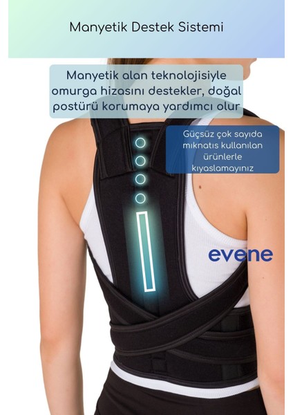 Dik Durus Korsesi Bel Korsesi Manyetik Duruş Korsesi Postureks Korse